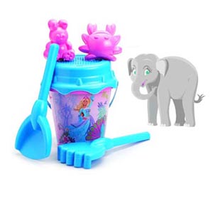 Set Cubo y Pala Barbie | Set de Playa Infantil con Moldes y Accesorios