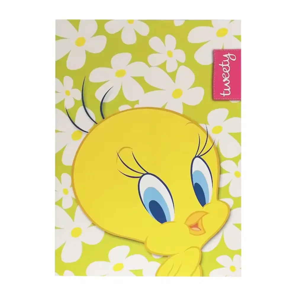 Libreta Piolín Tweety Doble Raya Tamaño A5 de 32 Páginas 2 Portada libreta piolin tweety looney tunes
