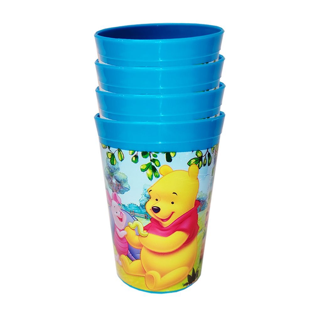 Set de 4 vasos de Plástico Duro de Winnie The Pooh