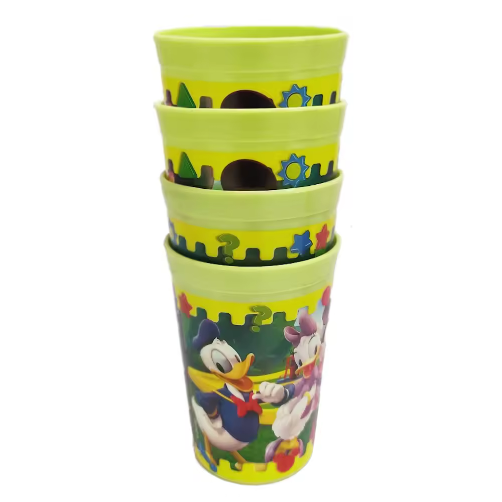 Set 4 vasos plástico mickey disney infantiles