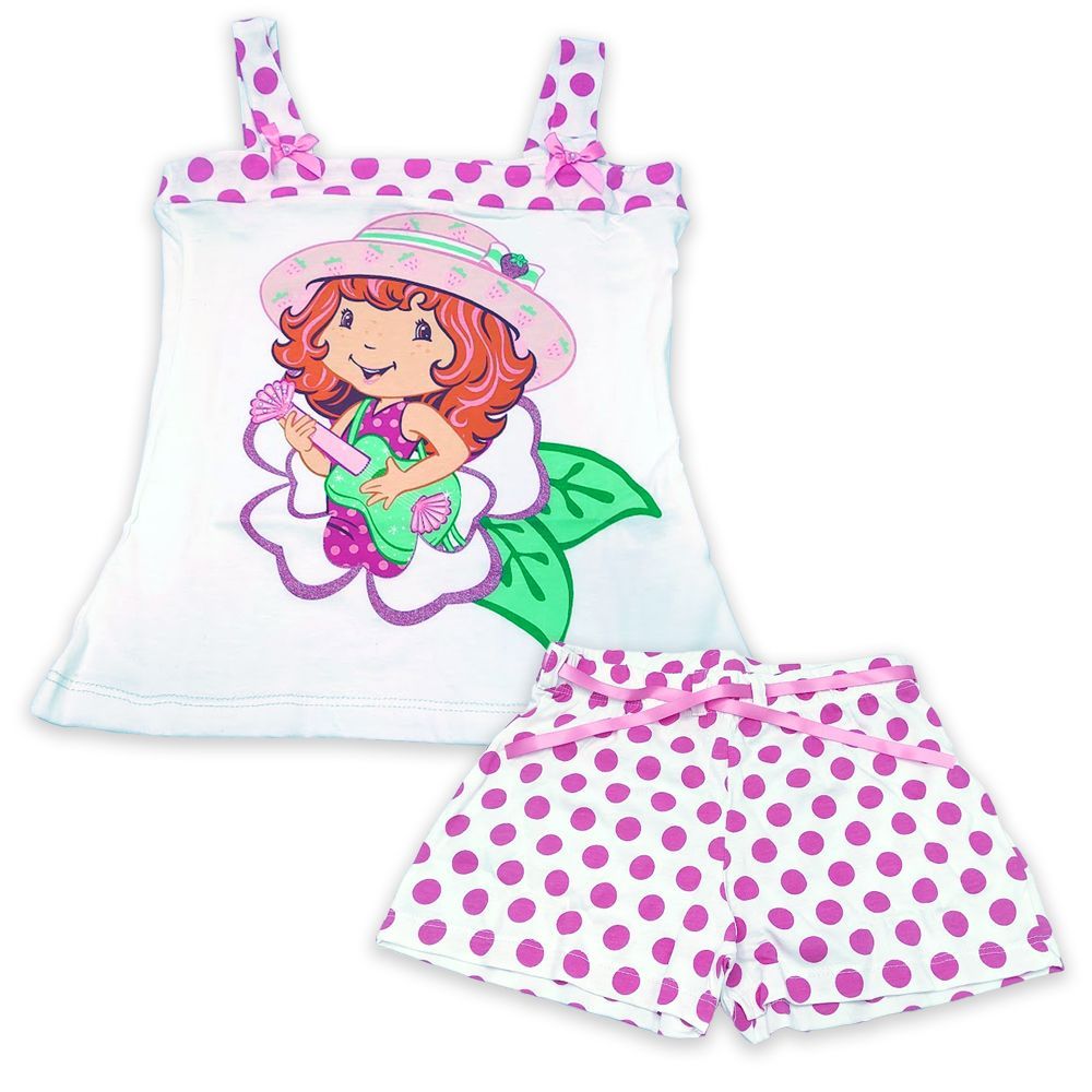 Pijama niña infantil Tarta de Fresa camiseta y pantalón