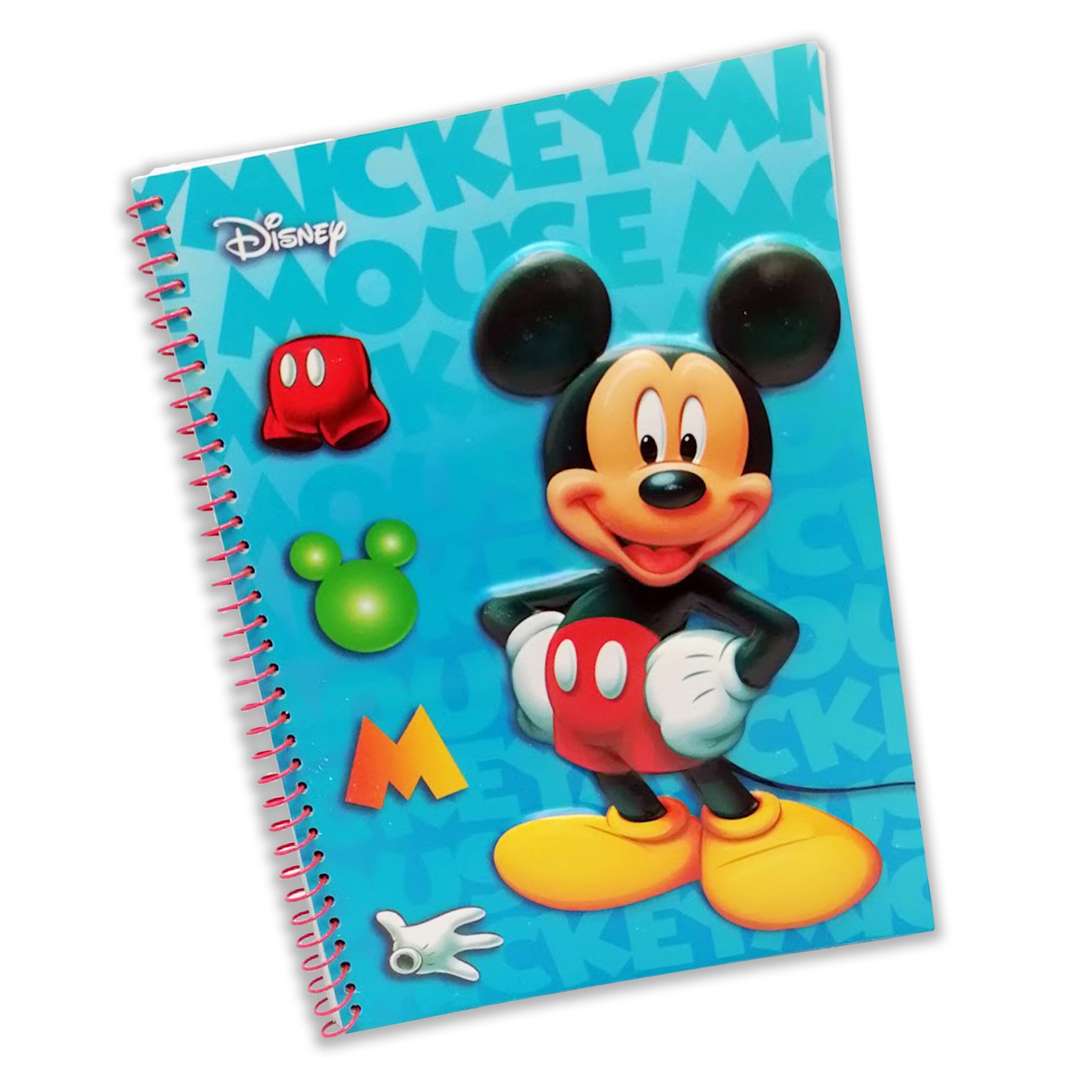 cuaderno relieve 3d a5 mickey mouse disney