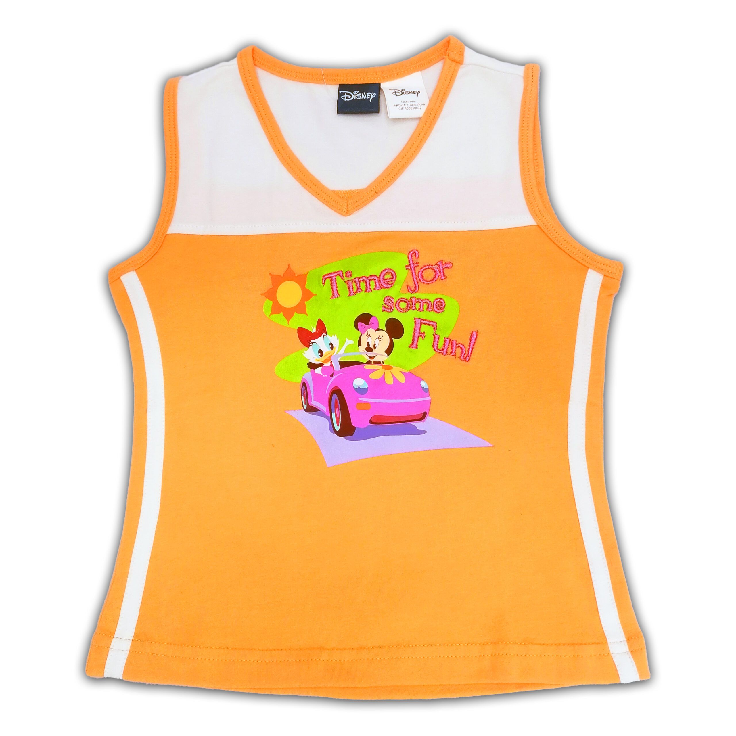 Camiseta Minnie y Daisy Naranja