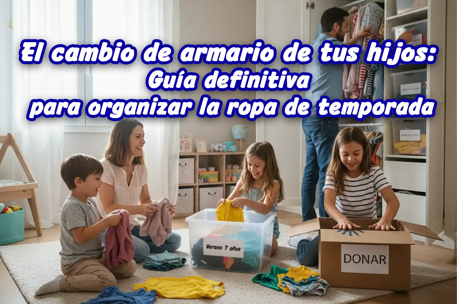 Imagen Cabecera Consejos guía Cambio de armario de temporada hijos