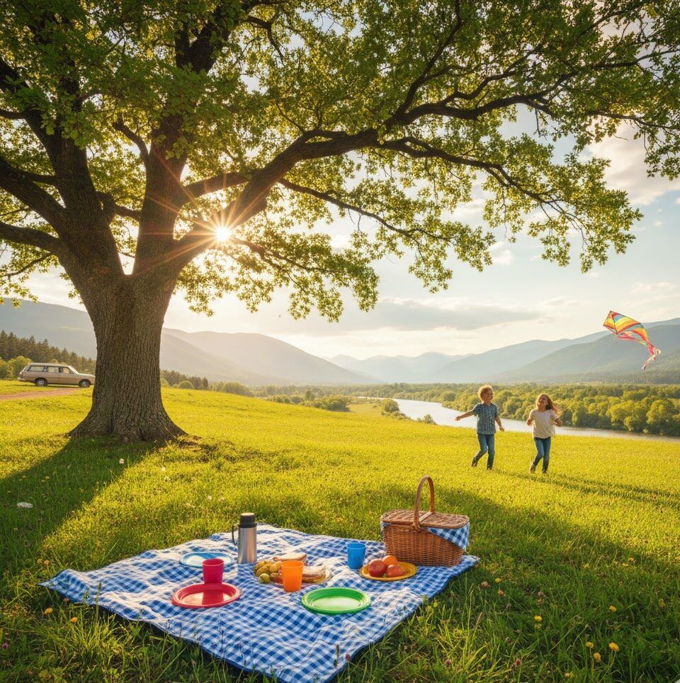 lugar ideal picnic en familia