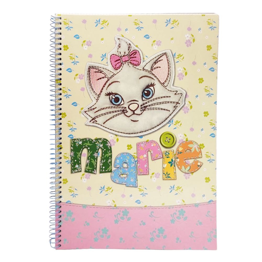Cuaderno Espiral Marie Disney | 80 Hojas de Cuadrícula 4x4mm