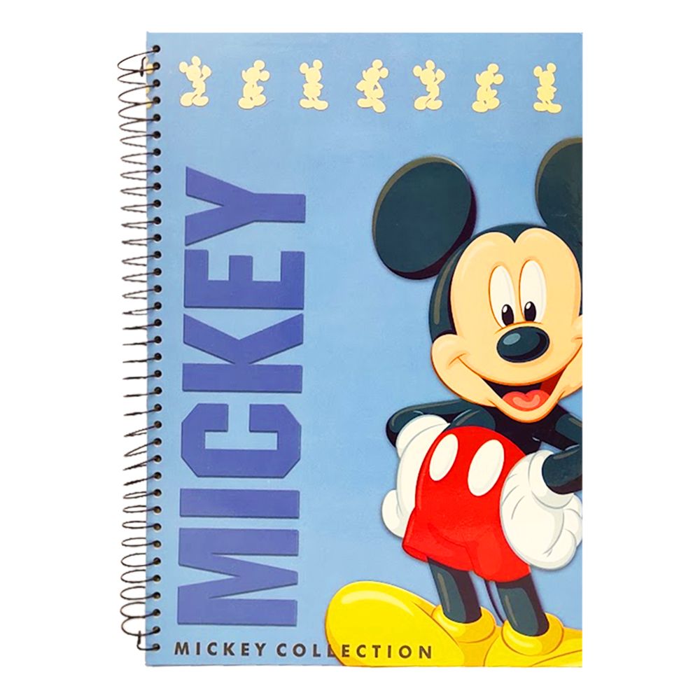 Cuaderno A4 Espiral Mickey Mouse Montichelvo | 160 Hojas Cuadriculadas