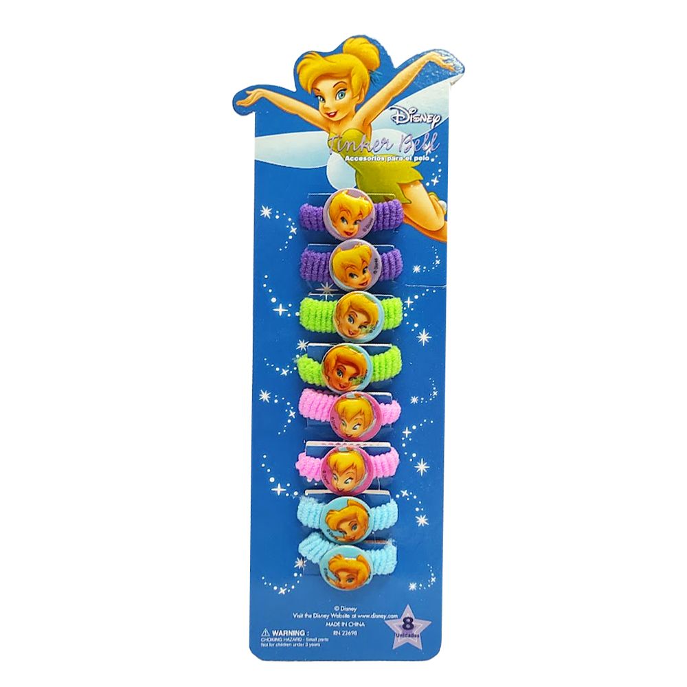 Set de 8 Gomas para el Pelo Campanilla Disney