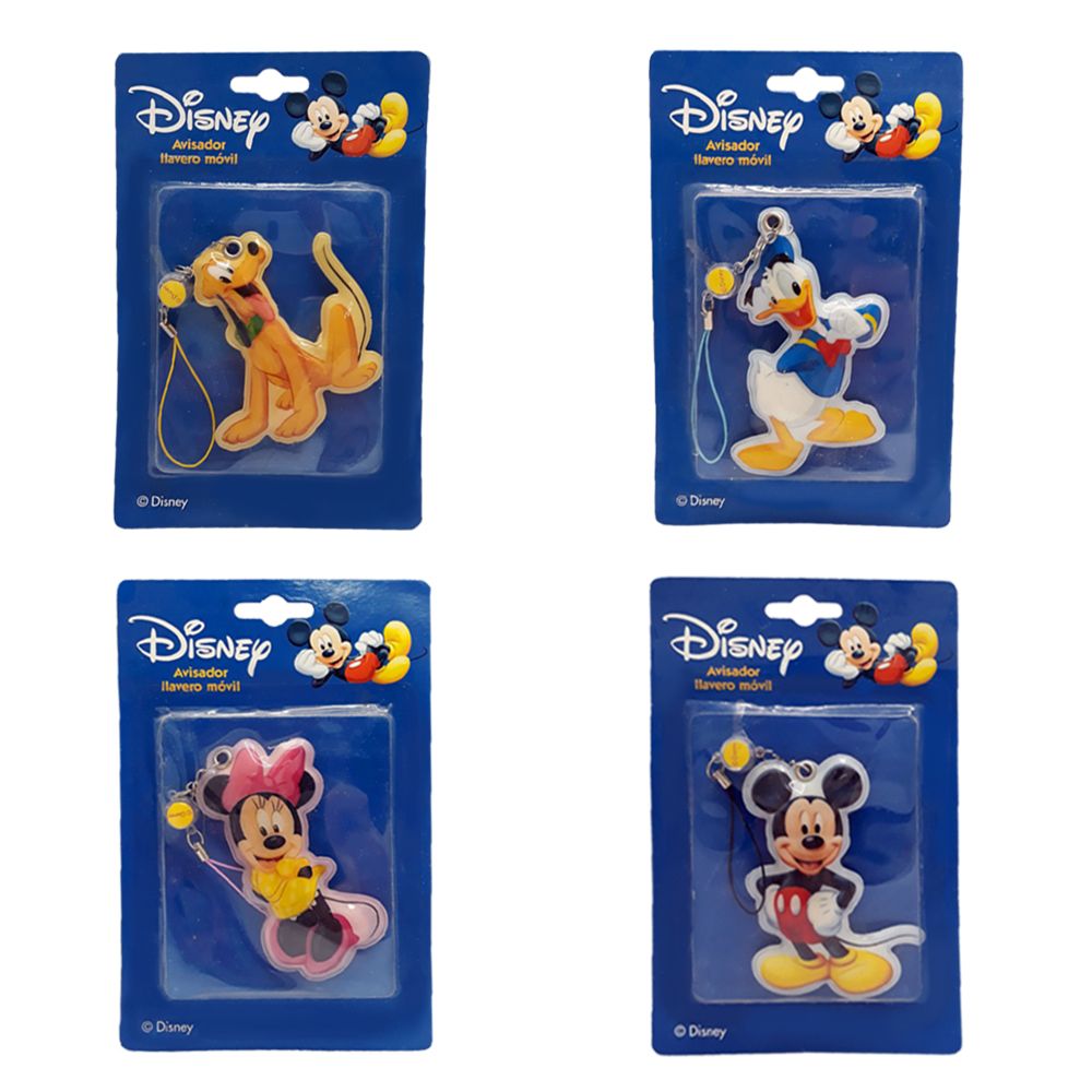 Llavero Avisador Disney Mickey, Minnie, Donald o Pluto