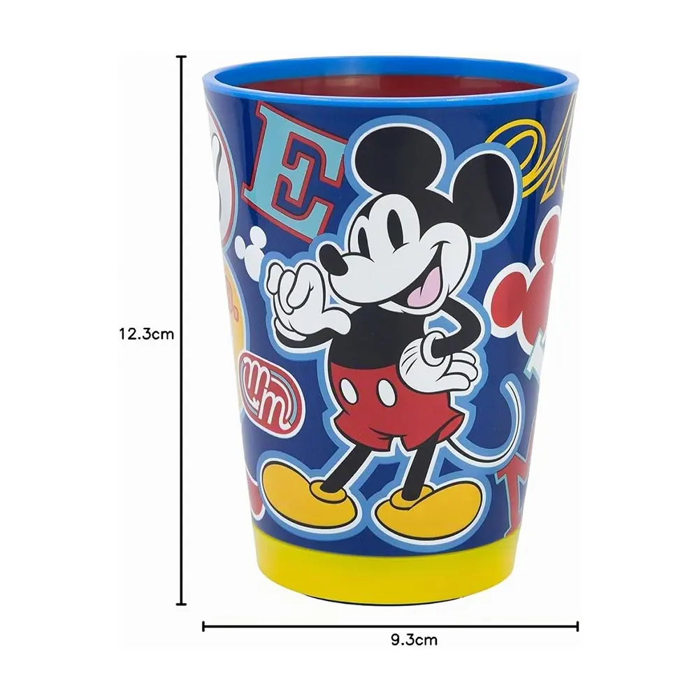 Vaso Antivuelco Mickey Mouse Disney 470 ml | Vaso Infantil (Sin BPA) 2 Vaso Antivuelco Mickey Mouse Disney 470 ml | Vaso Infantil (Sin BPA) Medidas