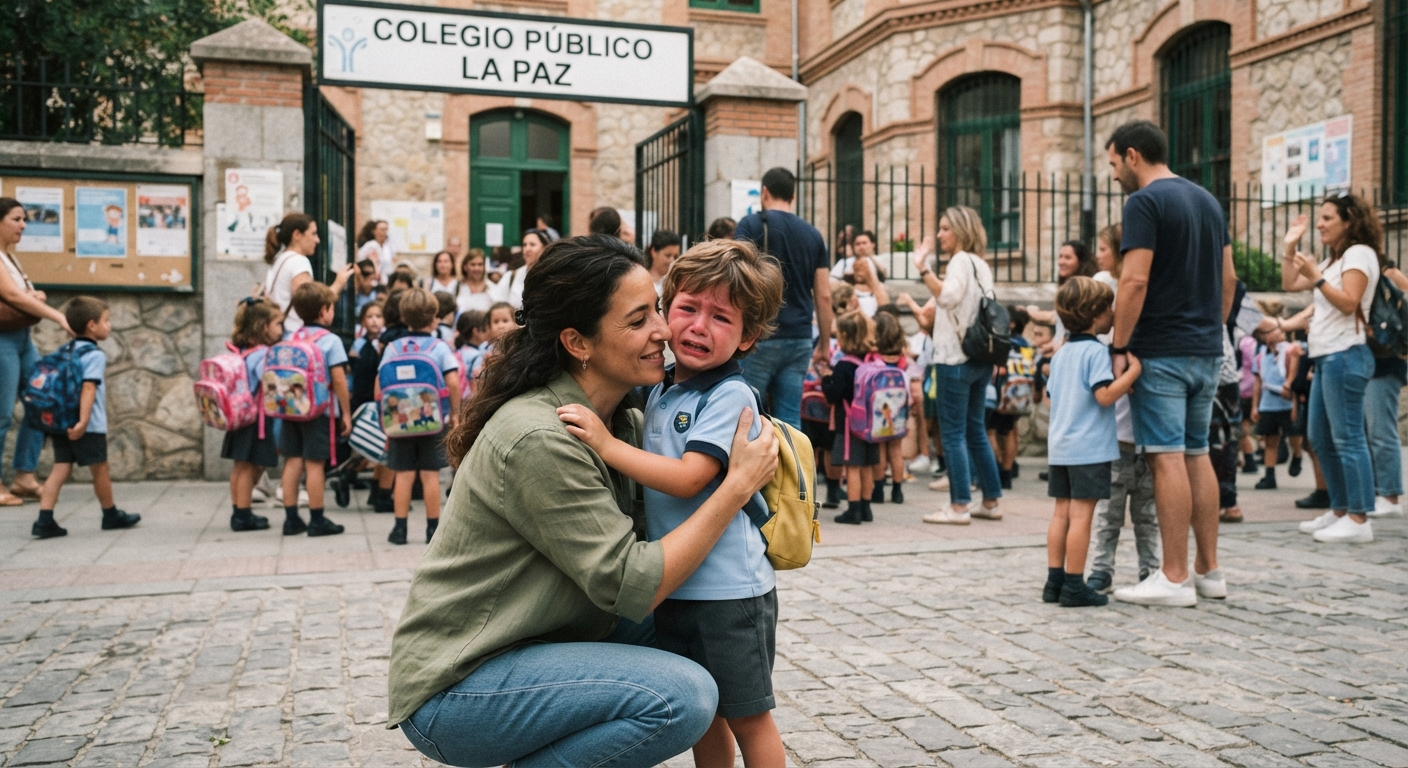 Cómo conseguir que tu hijo/a no entre al cole llorando 1 entrada a cole llorando